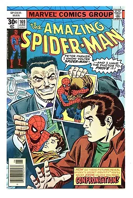Buy Amazing Spider-man #169 9.2 High Grade Frank Miller Letter Ow Pgs 1977 • 39.72£
