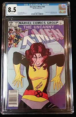 Buy Uncanny X-Men #168, CGC 8.5, 1st Adult Madelyne Pryor, April 1983, Newsstand! • 47.49£