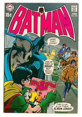 Buy Batman #222 FN+ 6.5  Neal Adams Classic Beatles Cover • 195£
