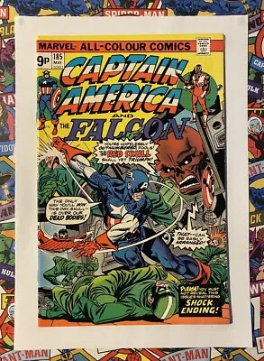 Buy Captain America #185 - May 1975 - Red Skull Appearance! - Vfn/nm (9.0) Pence! • 14.99£
