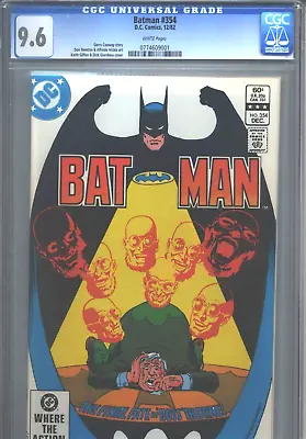 Buy Batman #354 CGC 9.6 (1982) White Pages Rupert Thorne & Hugo Strange  • 100.44£