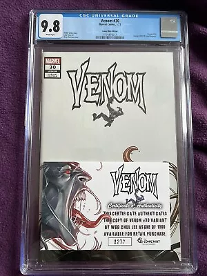 Buy Venom #30 - Vol 4 - Nov 2018 - 9.8 CGC - Woo Chul Lee Variant - Ltd 1500 -Marvel • 50£