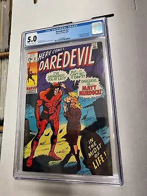 Buy DAREDEVIL #57 CGC 5.0 Reveals Identity To Karen Page DEATH'S-HEAD 1969 Marvel • 40.21£