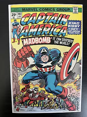 Buy Captain America #193 Jack Kirby VF 1976 Marvel Comics • 7.90£