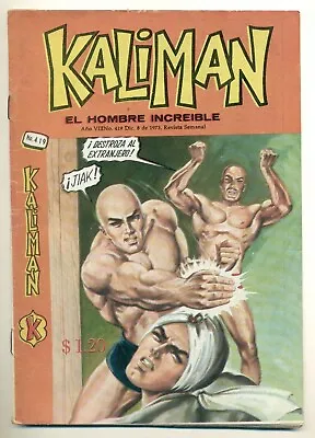 Buy KALIMAN El Hombre Increible #419 Promotora K Comic 1973, 15.5  X 21.5 Cm • 9.46£