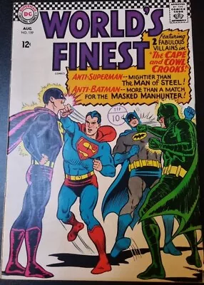 Buy Worlds Finest #159 August 1966 Batman Superman Dc Comics  • 12£