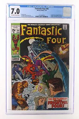 Buy Fantastic Four #94 - Marvel Comics 1970 CGC 7.0 1st Appearance Of Agatha Harknes • 125.41£