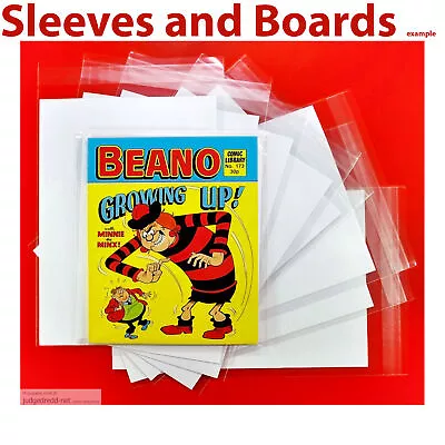 Buy Beano Comic Library Series Size SIze1 Comic Bags ONLY. Clear Sleeves X 50 NEW . • 31.03£