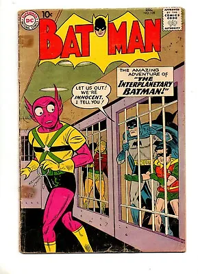 Buy Batman #128 EARLY BATWOMAN APP! Sci-Fi Batman 1959 VG- 3.5; The FLASH #110 AD! • 63.06£