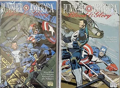 Buy Punisher  Captain America: Blood & Glory #1 & 3 MARVEL 1992 • 8.99£