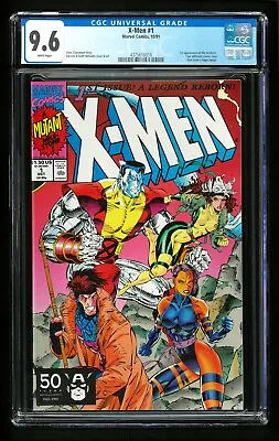 Buy X-Men #1 CGC 9.6 NM+ WHITE Gambit Psylocke Colossus Rogue Variant Marvel 1991 • 35.85£