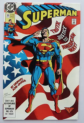 Buy Superman #53 - DC Comics - March 1991 F/VF 7.0 • 4.95£
