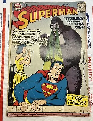 Buy Superman #127 February 1959 Origin And 1st Titano DC Comics • 22.96£
