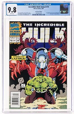 Buy 🔥 Incredible Hulk Annual #19 -newsstand- Cgc 9.8 Wp 1993 1st Appearance Lazarus • 148.63£