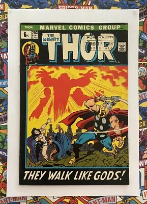 Buy Thor #203 - Sept 1972 - Ego Prime Appearance! - Fn+ (6.5) Pence Copy! • 10.99£