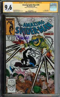 Buy Amazing Spider-man #299 Cgc 9.6 White Pages // Signed Todd Mcfarlane 1988 • 291.94£