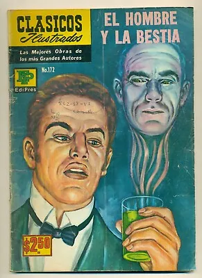 Buy CLASICOS ILUSTRADOS #172 El Hombre Y La Bestia, La Prensa Comic 1972 • 6.42£