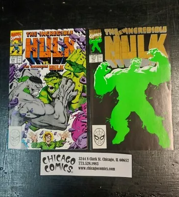 Buy Incredible Hulk #376 & 377 (2nd Print) Marvel Comics 1990 FN-VF • 19.76£
