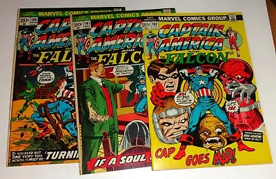 Buy Captain America & Falcon #159,161,162 F/vf 1973 • 32.10£