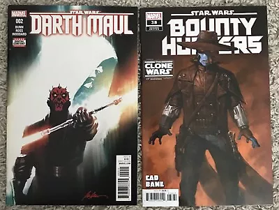 Buy Darth Maul 2 Cad Bane + Gist Variant Star Wars Comic Lot Star Wars Keys • 31.98£