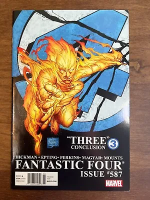 Buy Fantastic Four 587 2nd Print Marvel Comics Death Of Johnny Storm 2011 • 3.20£