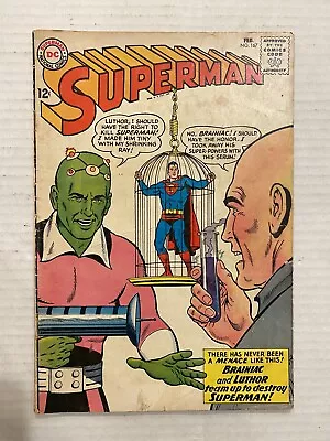 Buy Superman #167   1st Brainiac Luthor Team Up  Silver Age  1964 • 28.03£