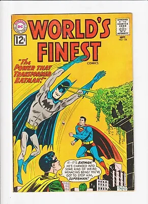 Buy World's Finest Comics 128 DC SILVER Age Batman Superman Green Arrow Aquaman 1962 • 39.58£