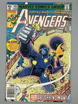 Buy The Avengers #184 (1979) - Absorbing Man! Falcon Joins The Avengers! ~ FN- 5.5 • 3.96£