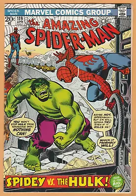 Buy Amazing Spider-Man #119 - Spider-Man Vs. Hulk - WP - NM (9.6) • 236.62£