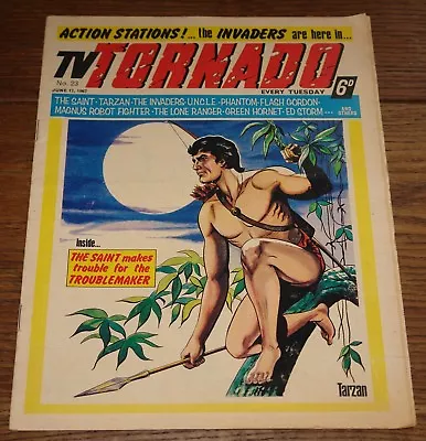 Buy Tv Tornado #23 June 1967 Uncle Green Hornet Saint Invaders Magnus Ed Storm Flash • 18£
