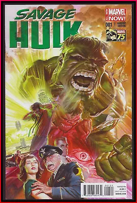 Buy Savage Hulk #1 (2014) Ross 1:75 Color Variant Low Print Scarce Marvel 9.4 Nm! • 682.97£
