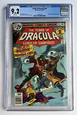 Buy Tomb Of Dracula #45, CGC 9.2, Featuring Blade And Hannibal King • 288£