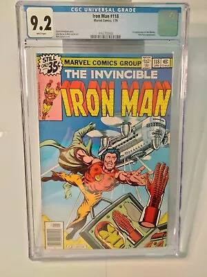 Buy Iron Man # 118 Marvel Comics, 1/79 CGC 9.2 White Pages • 110.69£