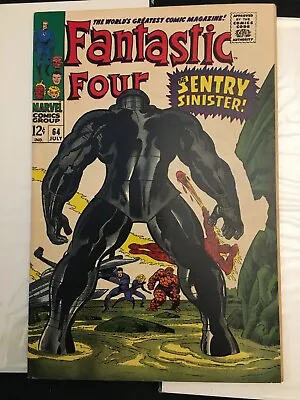 Buy Marvel Fantastic Four  No 64  US Comic  Silver Age  12 Cents  1960's • 65£