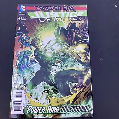 Buy DC Comics Forever Evil Justice League #26 The New 52 2014 Power Ring Unleashed • 4£