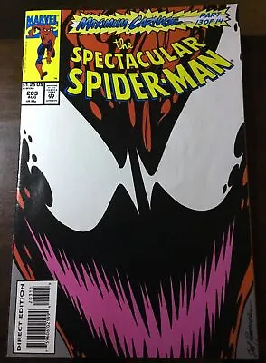 Buy Spectacular Spider-Man #203 - Maximum Carnage Series(#13/14)- Venom - Carnage • 5.59£