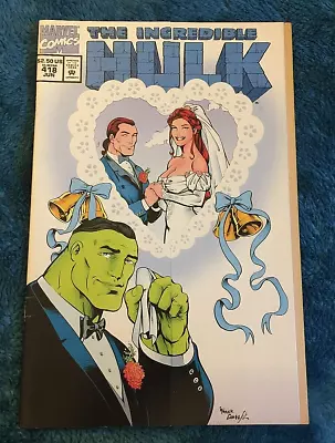 Buy Free P & P; Incredible Hulk #418, June 1994;  The Wedding Of Rick Jones! • 5.99£