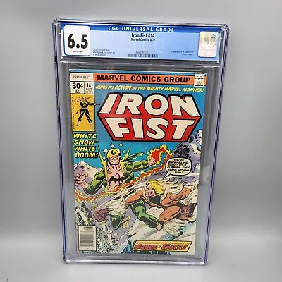 Buy Iron Fist #14 CGC Graded 6.5 WP 1st App Of Sabretooth Victor Creed Marvel 1977 • 276.84£