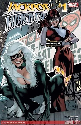 Buy JACKPOT AND BLACK CAT #1 - COVER A HUGHES (Marvel, 2024, First Print) • 5.20£