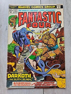Buy Fantastic Four #142 Marvel Comics 1974 Low Grade 1st Appearance Darkoth • 2.36£