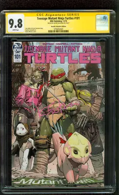 Buy Teenage Mutant Ninja Turtles 101 CGC SS 9.8 Eastman TMNT RI Variant 12/19 • 220.73£