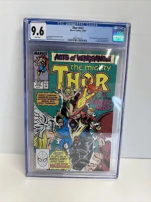 Buy Thor #412 CGC 9.6 White Pages 1st Full App. The New Warriors • 56.26£