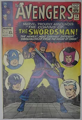 Buy Avengers #19 1st Swordsman Marvel Comics (1965) • 49.95£