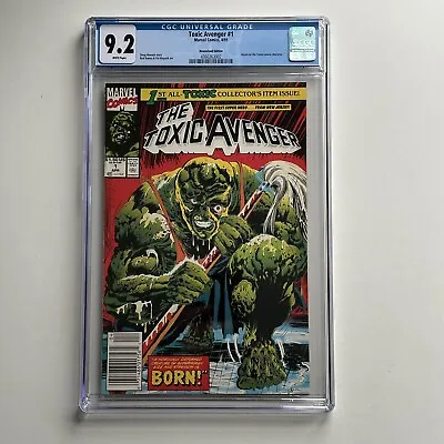 Buy Marvel Comics The Toxic Avenger #1 Newsstand CGC 9.2 NM- White Pages 1991 • 47.30£