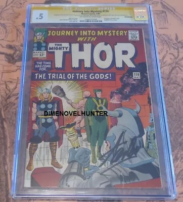 Buy Journey Into Mystery #116 Cgc .5 Signed By Stan Lee Thor Loki Avengers Daredevil • 552.63£