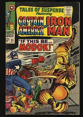 Buy Tales Of Suspense #94 FN 6.0 1st Appearance Modok! Iron Man Captain America! • 68.12£