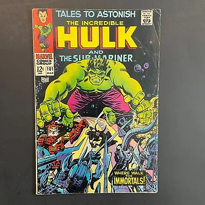 Buy Tales To Astonish 101 1st Destiny Silver Age Marvel 1968 Hulk Sub-Mariner Comic • 23.95£