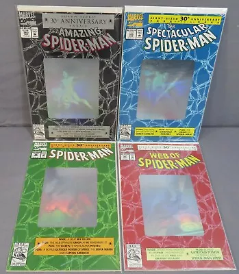Buy AMAZING SPIDER-MAN #365, SPECTACULAR 189, WEB Of 90 & 26 Hologram Complete Set • 78.87£