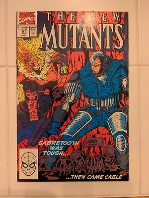 Buy The New Mutants #91 Marvel Comics 1990 Cable Liefeld Sabretooth! VF/NM • 5.52£