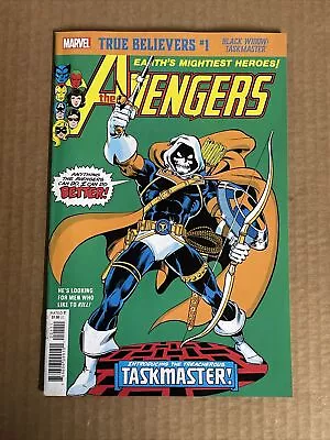 Buy True Believers Black Widow Taskmaster #1 Marvel Comics (2020) Avengers #196 • 3.20£